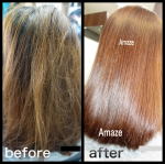 before＆afterロングヘア。