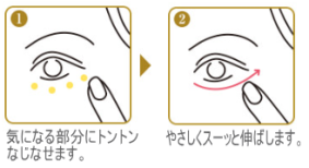 気になる部分にトントンなじなせます