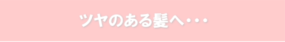 つやのある髪へ