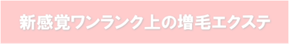 新感覚ワンランク上の増毛エクステ